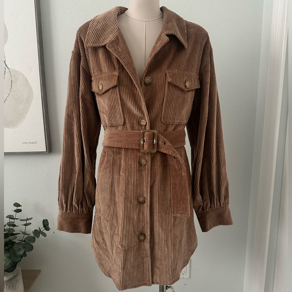 BB Dakota x Steve Madden ~ corduroy belted mini dress